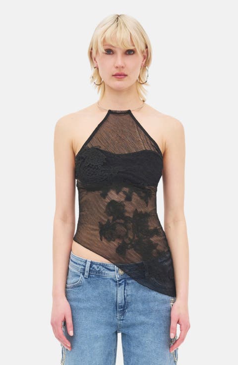 Angela Mesh Top