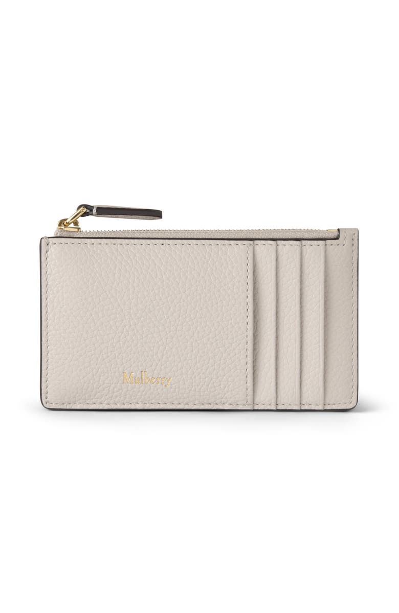 Mulberry Continental Zipped Long Card Holder, Main, color, Chalk