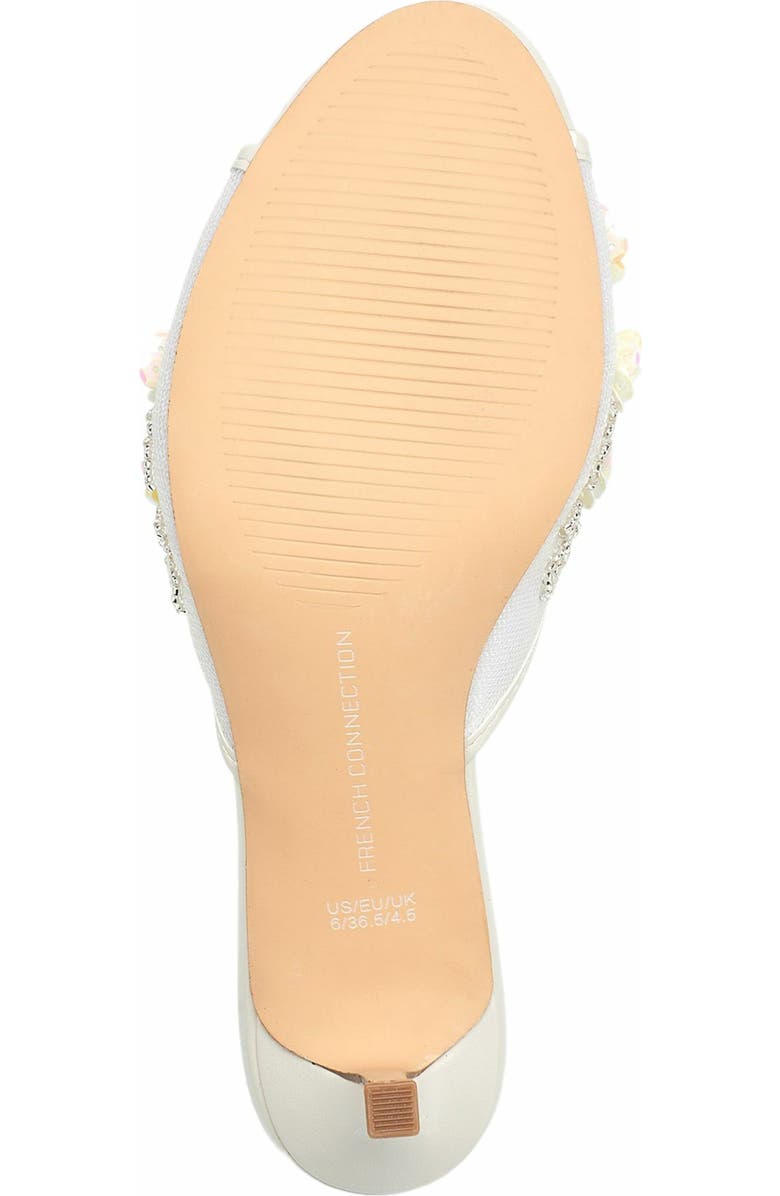 French Connection Ritz Mesh Kitten Heel, Alternate, color, White