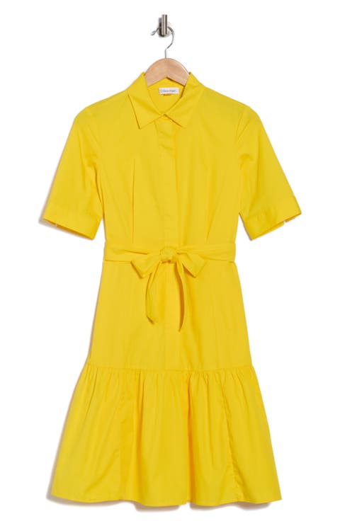 Short Sleeve Cotton Shirtdress