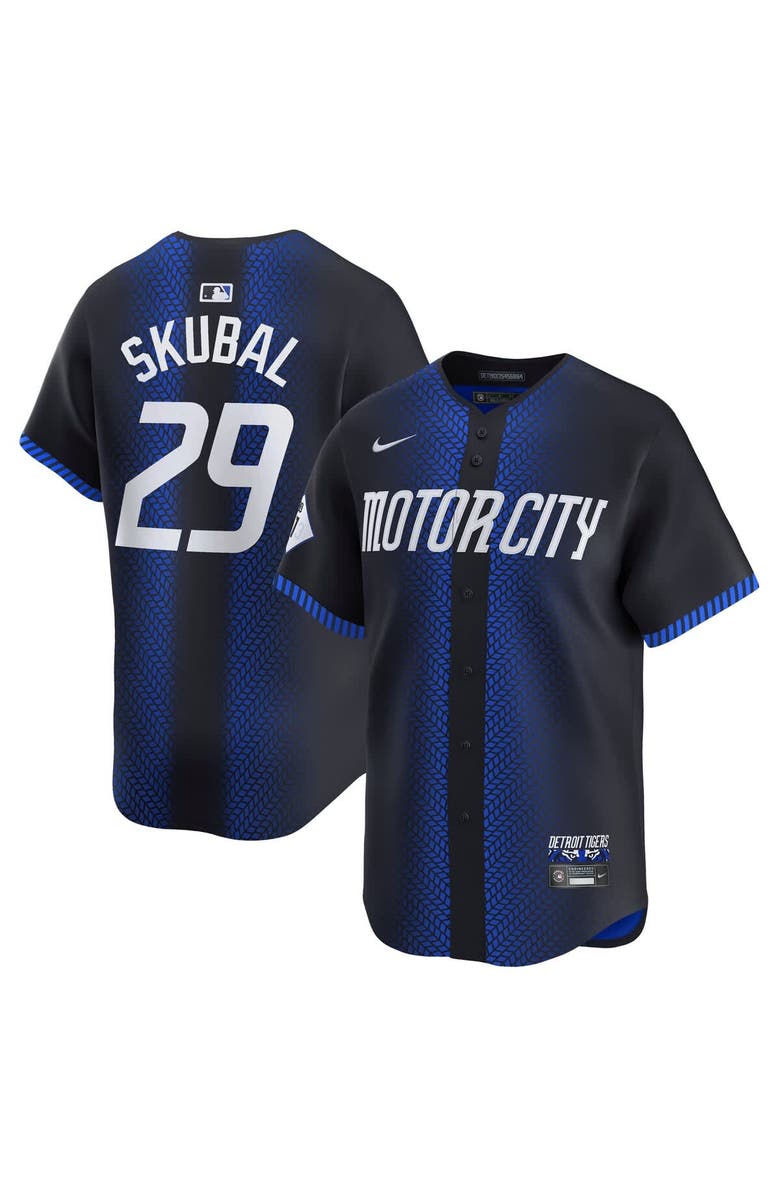 Nike Men's Nike Tarik Skubal Navy Detroit Tigers City Connect Limited Jersey, Main, color,