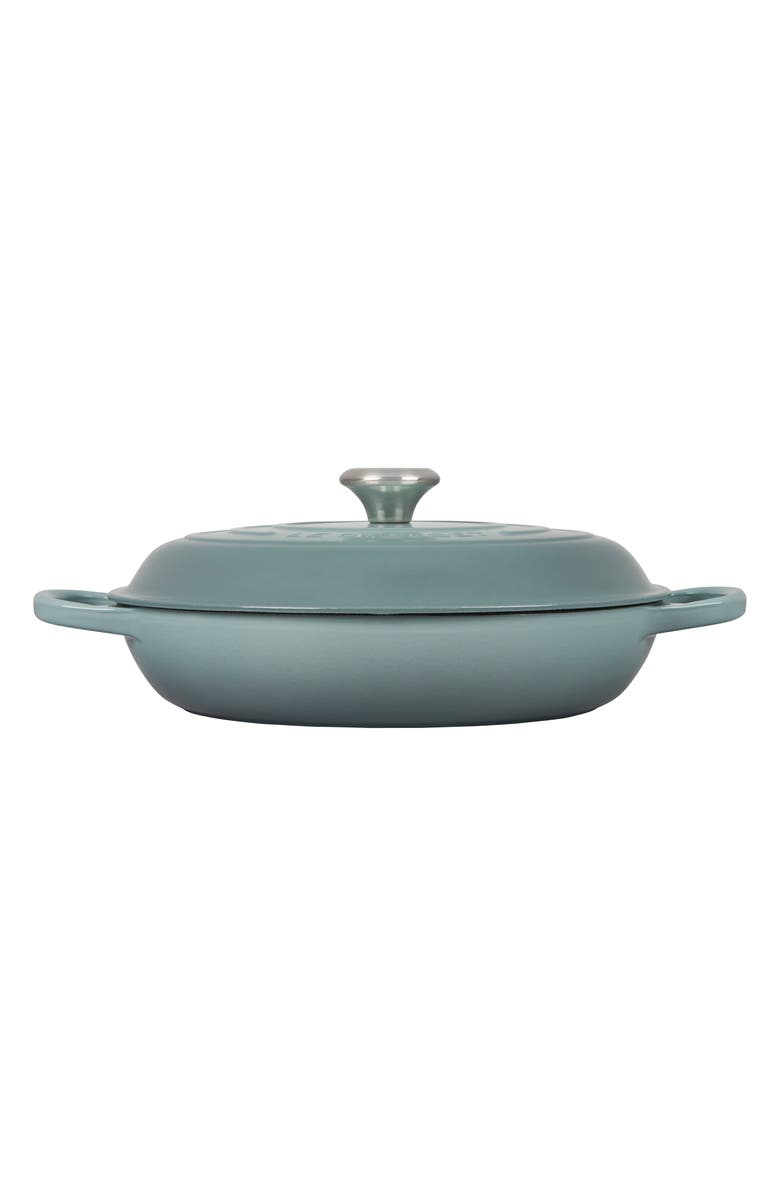 Le Creuset Signature 3.5-Quart Enameled Cast Iron Braiser, Alternate, color, Sea Salt