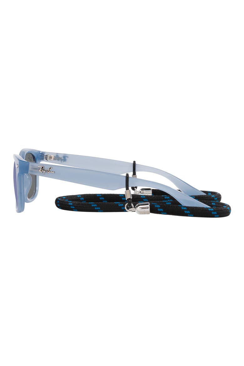 Kids' Junior Wayfarer 47mm Square Sunglasses, Alternate, color, OPAL BLUE