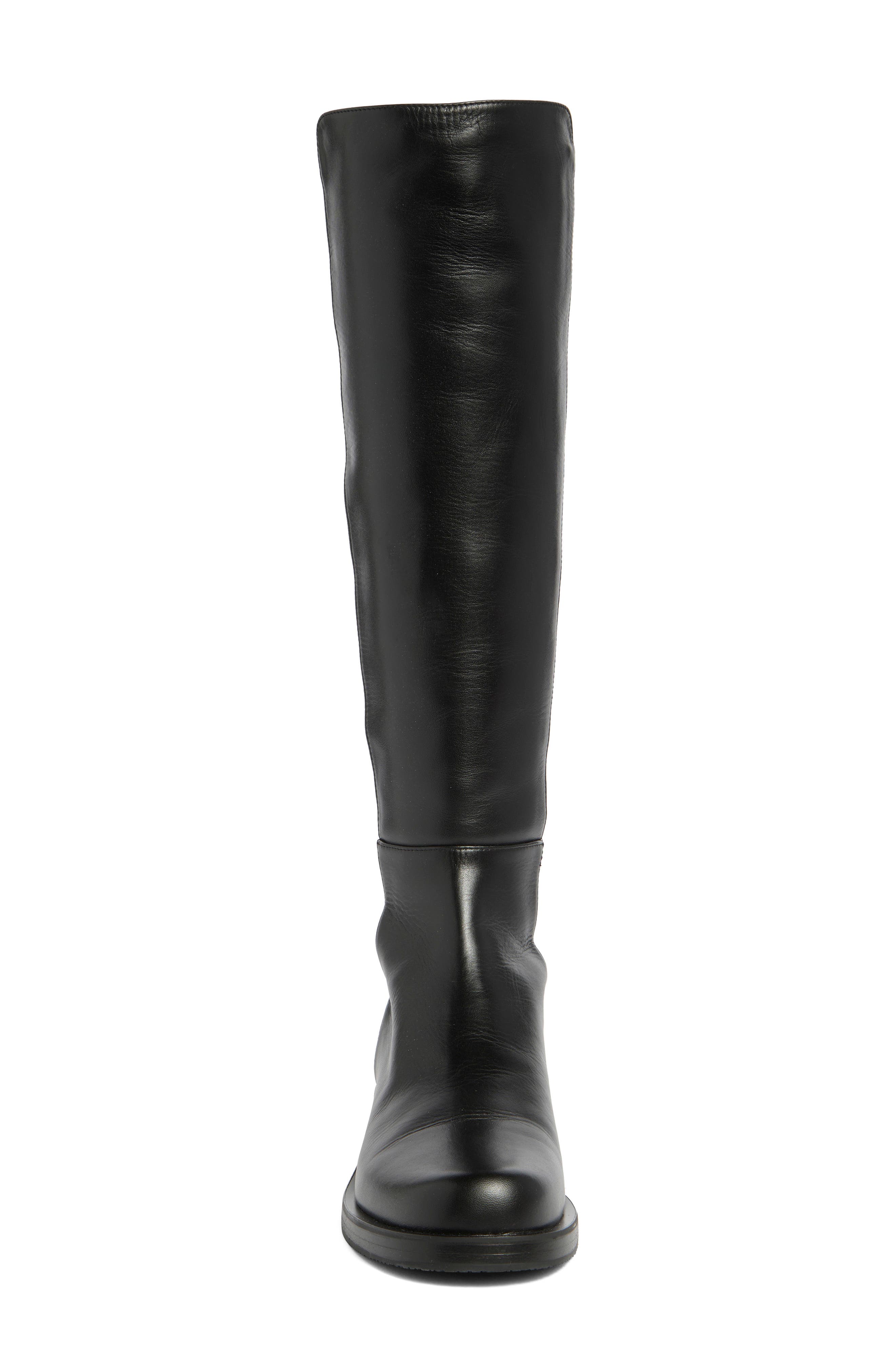 Stuart Weitzman Half & Half Knee High Boot, Alternate, color, Black