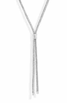 Open Edit Pavé Crystal Y-Necklace