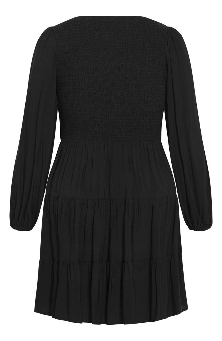 City Chic Iris Arielle Balloon Sleeve Minidress, Alternate, color,