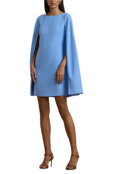 Georgette Cocktail Cape Dress