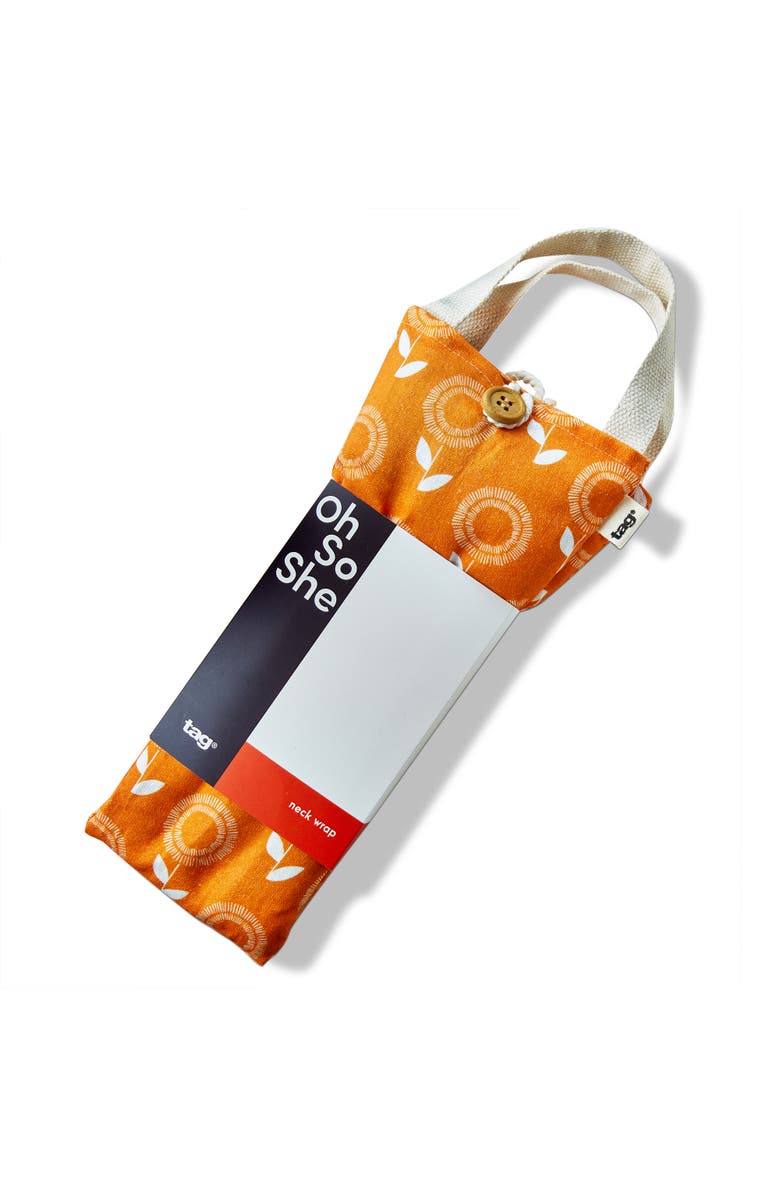 tag Sunflower Warming Neck Wrap Orange Cotton Everyday, Main, color, Orange