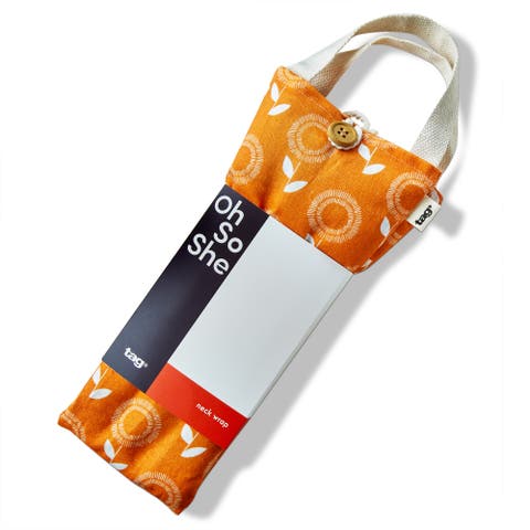 Sunflower Warming Neck Wrap Orange Cotton Everyday