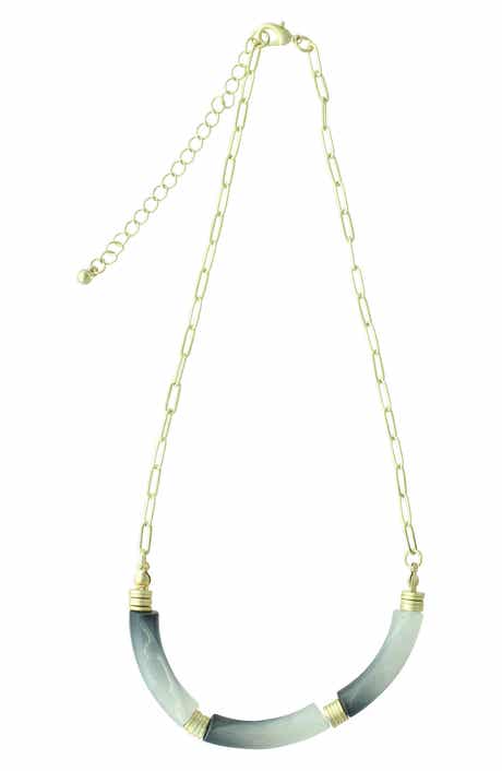 OLIVIA WELLES Gold Plated Peyton Gradient Necklace