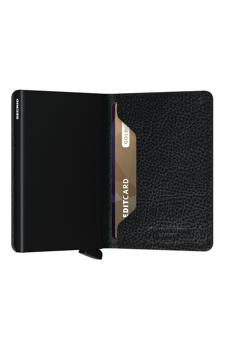 Secrid Slimwallet Veg, Alternate, color, Black-Black