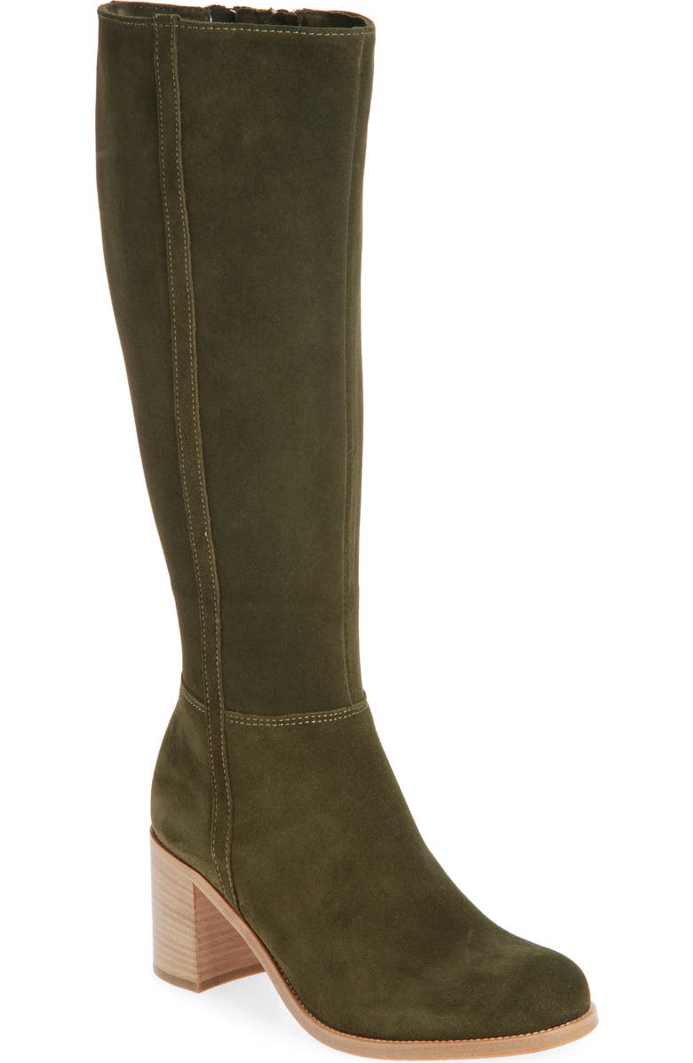 La Canadienne Promise Knee High Boot, Main, color, Khaki Suede