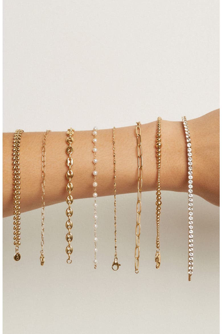 Unbreakable Paperclip Chain Bracelet, Alternate, color, Yellow