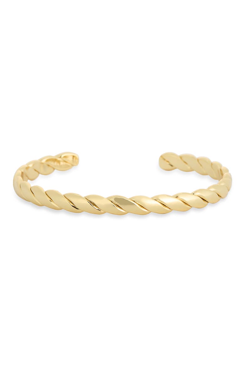 Demi Fine Twisted Cuff Bracelet, Main, color, GOLD
