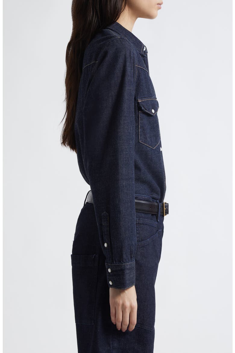 Travis Long Sleeve Chambray Shirt, Alternate, color, INDIGO RINSE