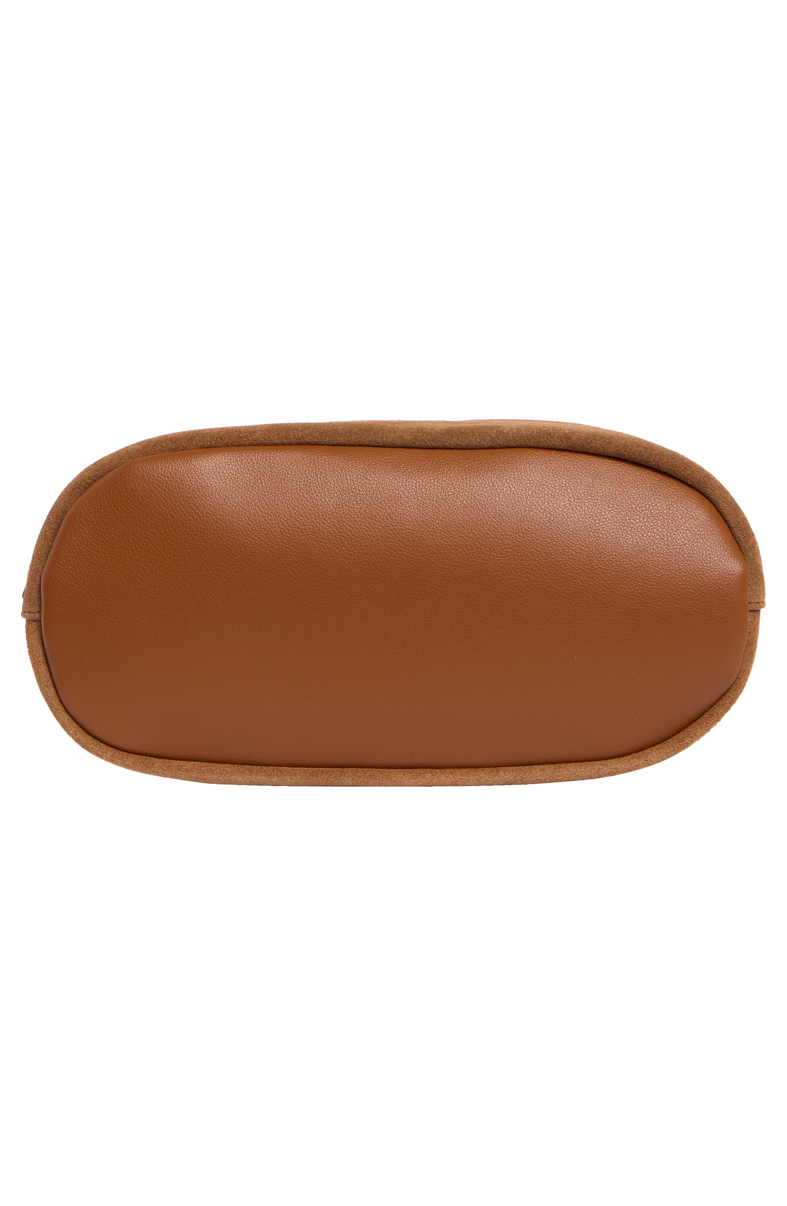 Sam Edelman Harlyn Suede Bucket Bag, Alternate, color, Caramel