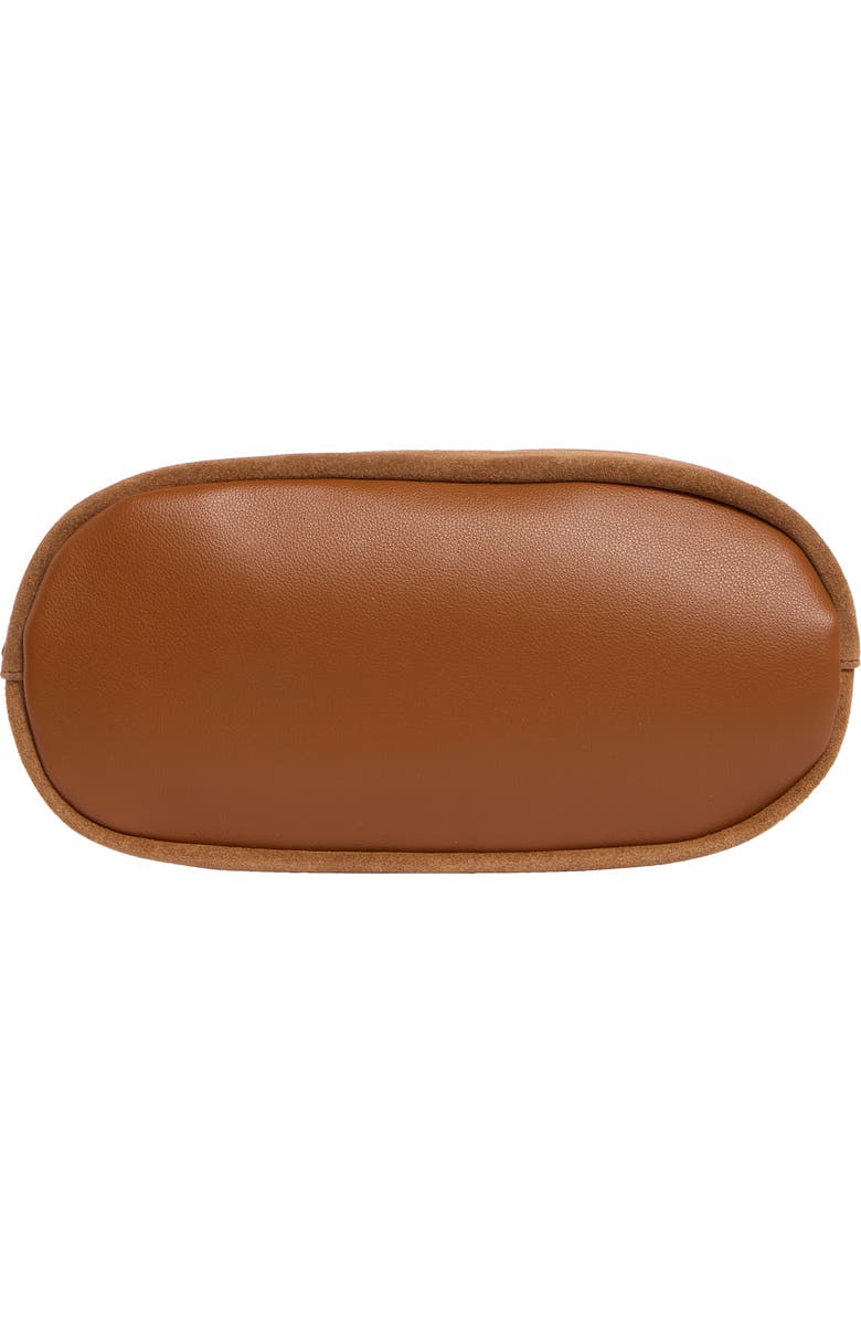 Sam Edelman Harlyn Suede Bucket Bag, Alternate, color, Caramel
