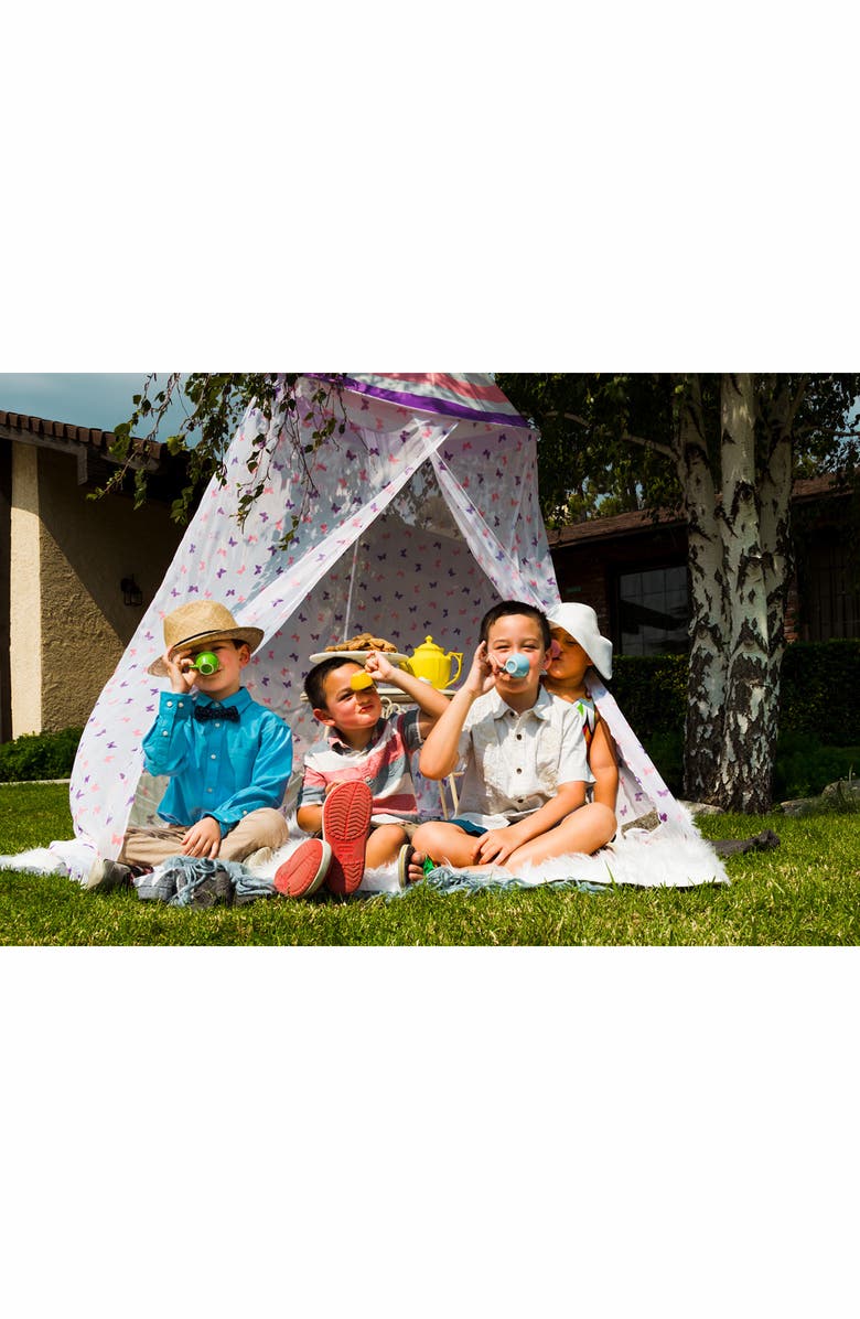 Pacific Play Tents Butterfly Hanging Canopy, Alternate, color, Purple White