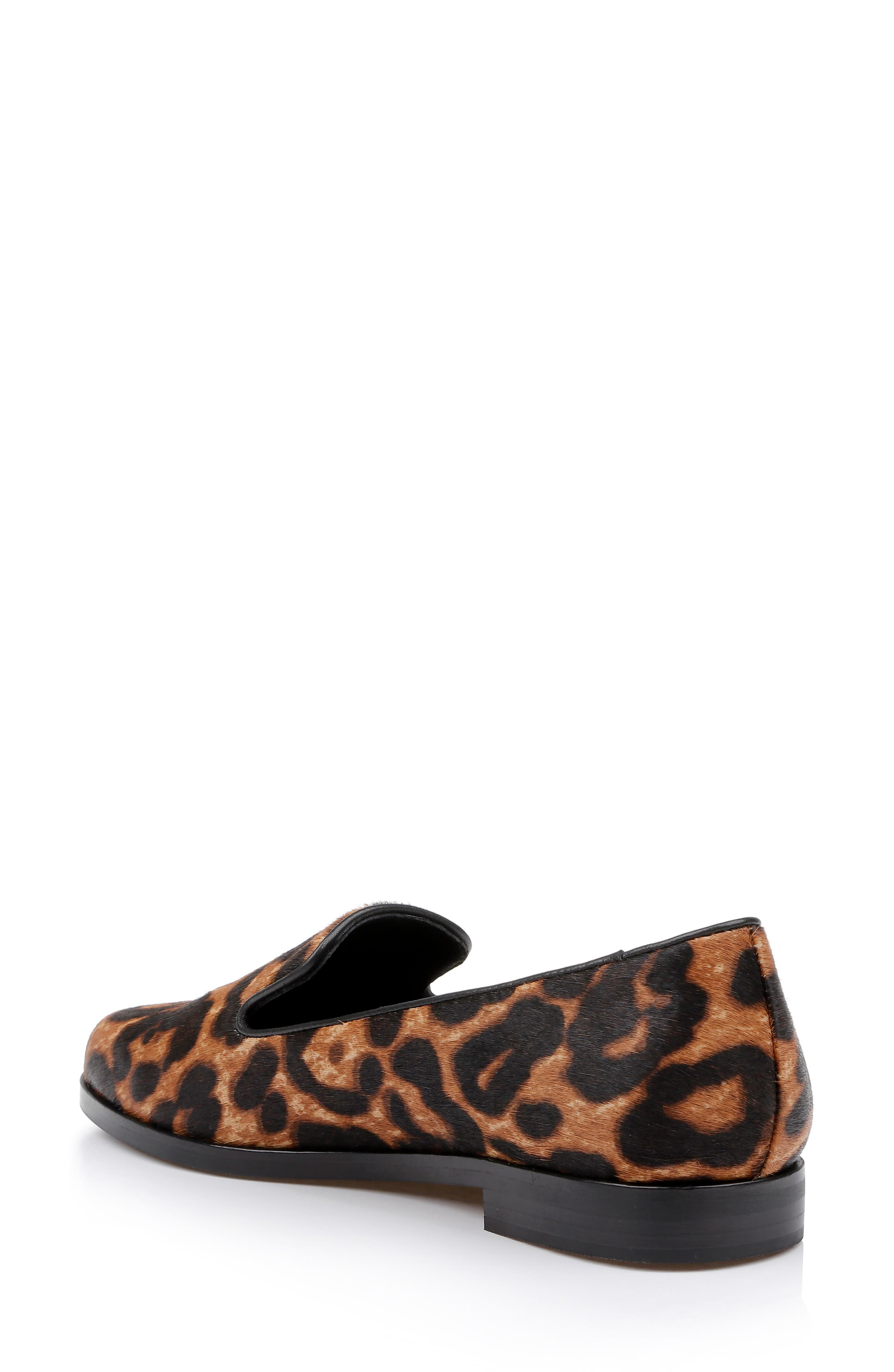 L'AGENCE Dominik Genuine Calf Hair Flat, Alternate, color, Leopard Hair Calf
