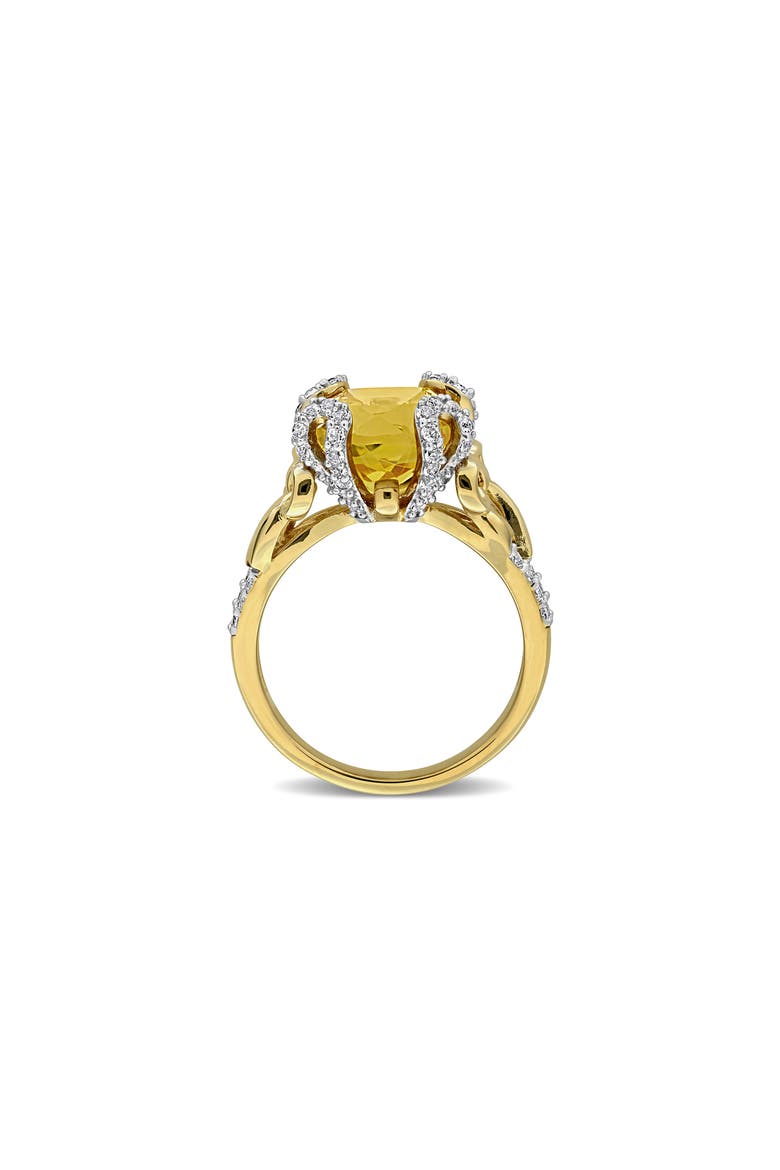 Citrine & White Topaz Ring, Alternate, color, GOLD