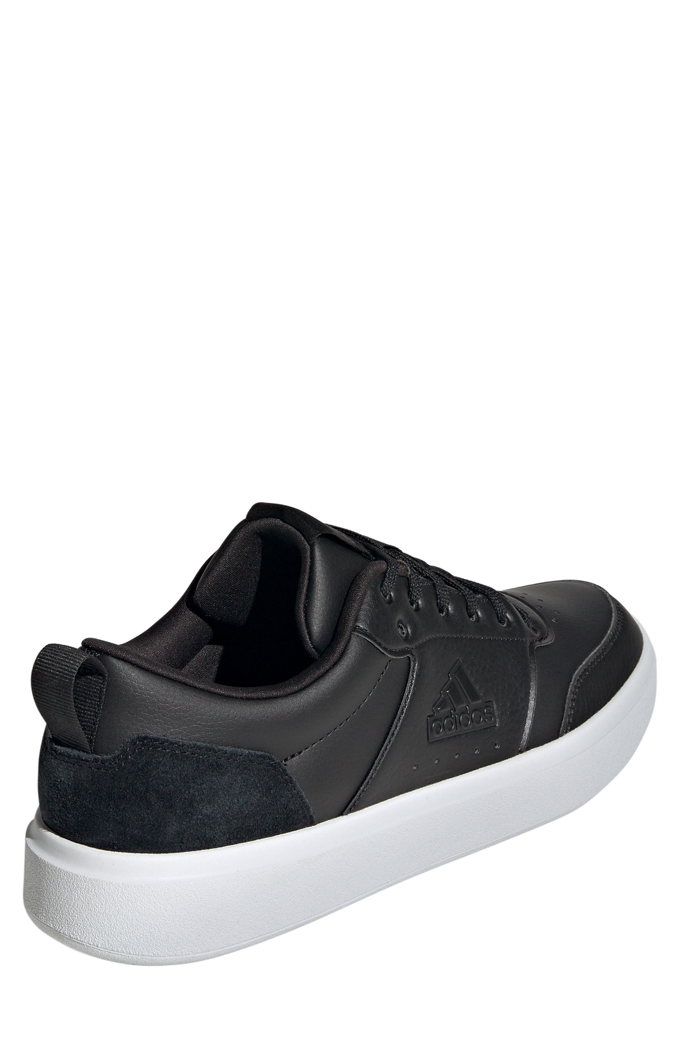 adidas Park St. Tennis Sneaker, Alternate, color, Black/ Black/ White