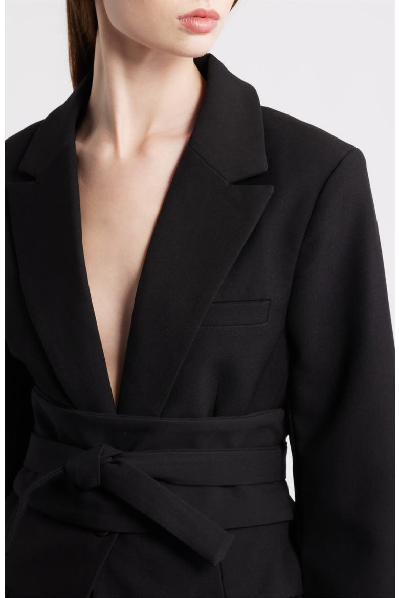 The Ultimate Muse Belted Blazer, Alternate, color, BLACK