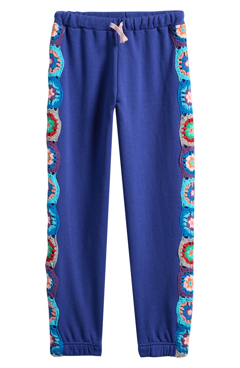 Vintage Havana Kids' Crochet Joggers, Main, color, Navy