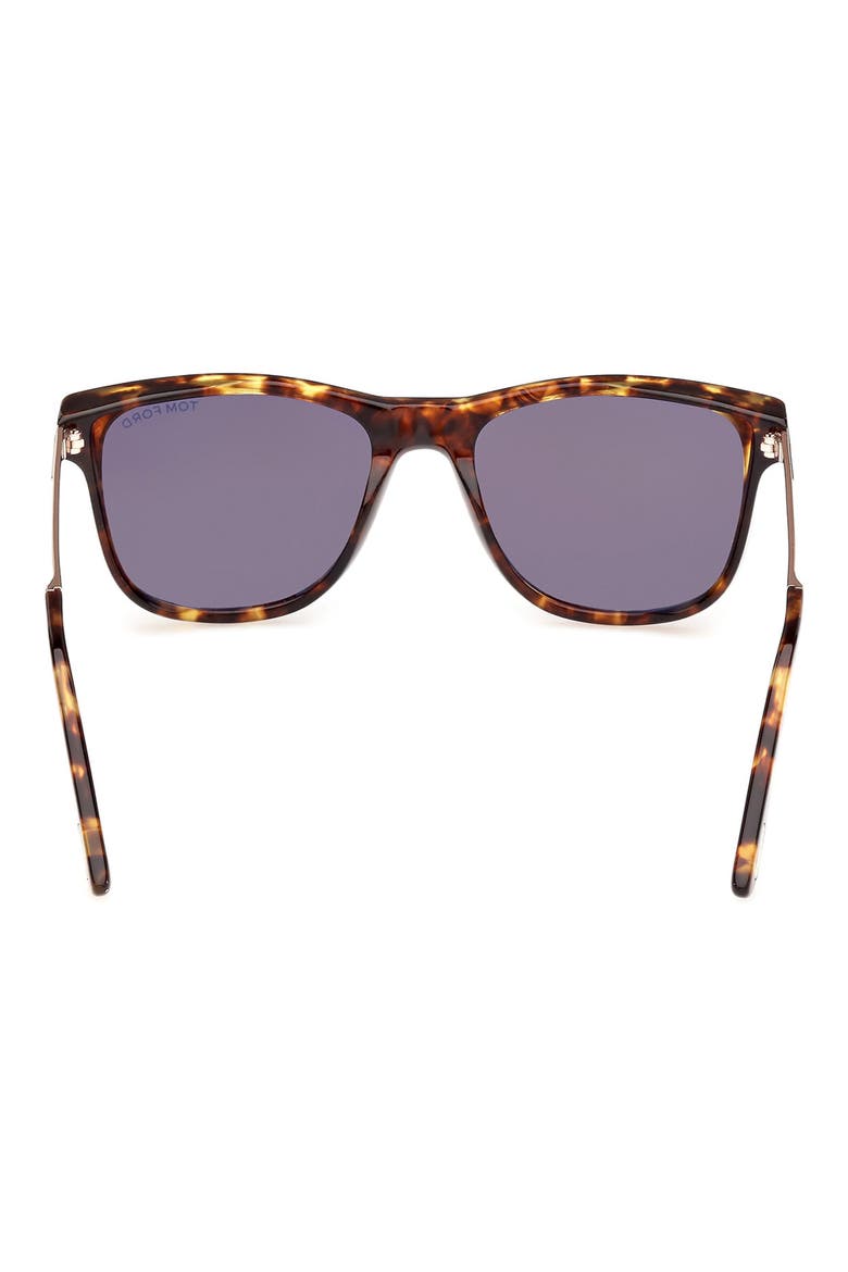 53mm Square Sunglasses, Alternate, color, VINTAGE HAVANA / T LOGO