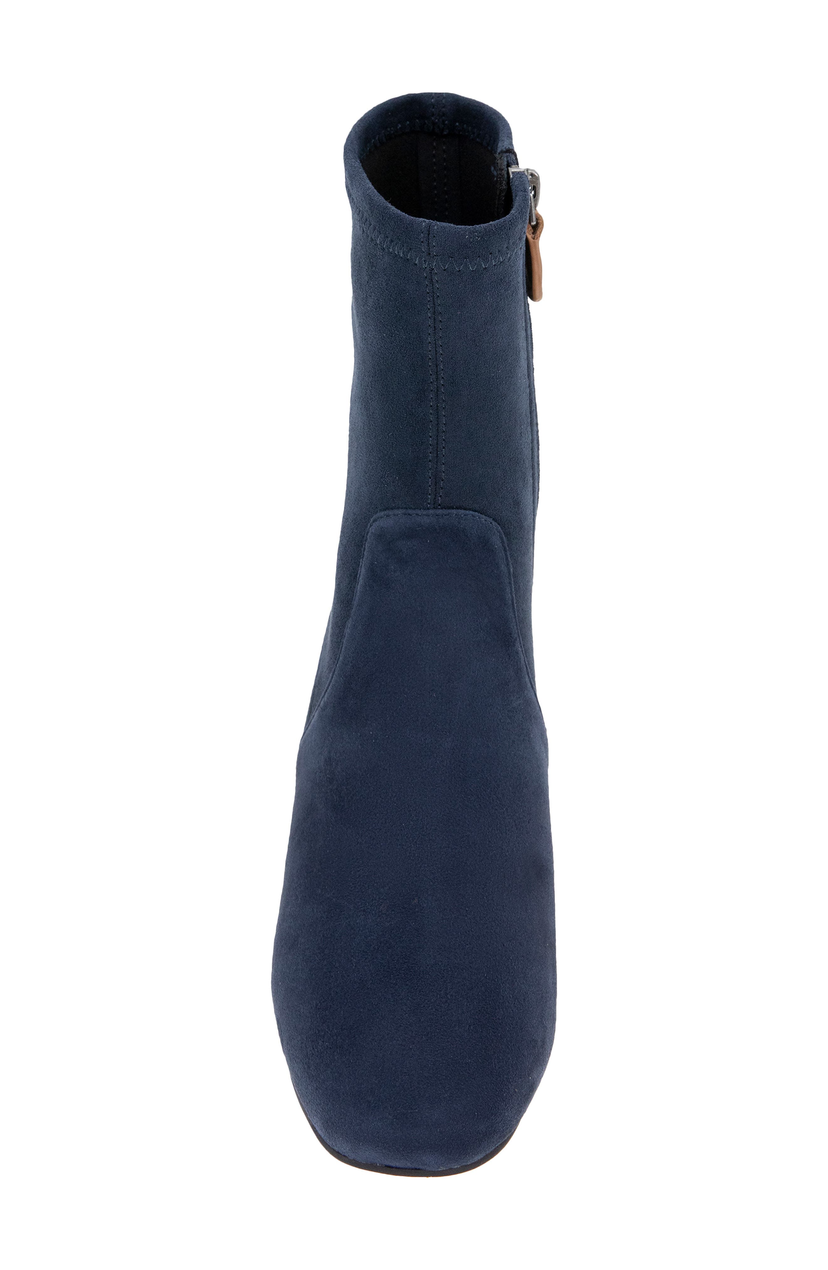 Emily Bootie, Alternate, color, NAVY SUEDE