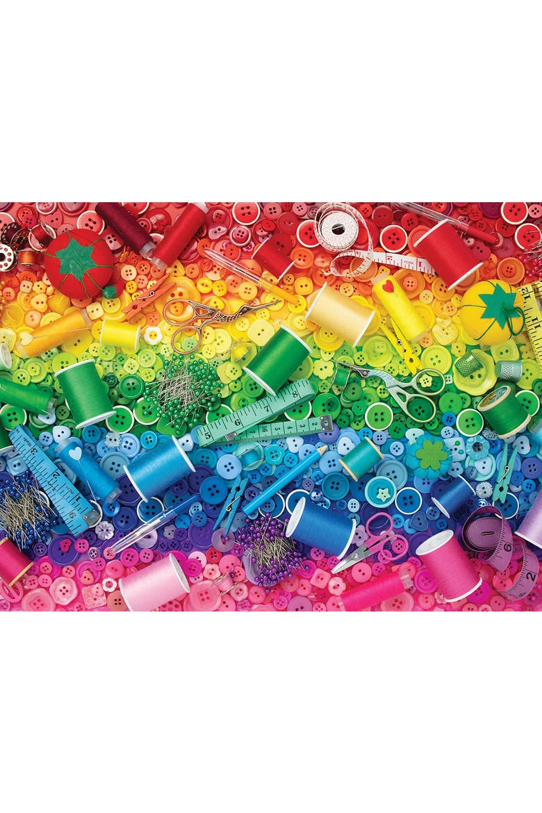 Sewing Rainbow 500 piece Jigsaw Puzzle for Adults, Alternate, color, Multicolor