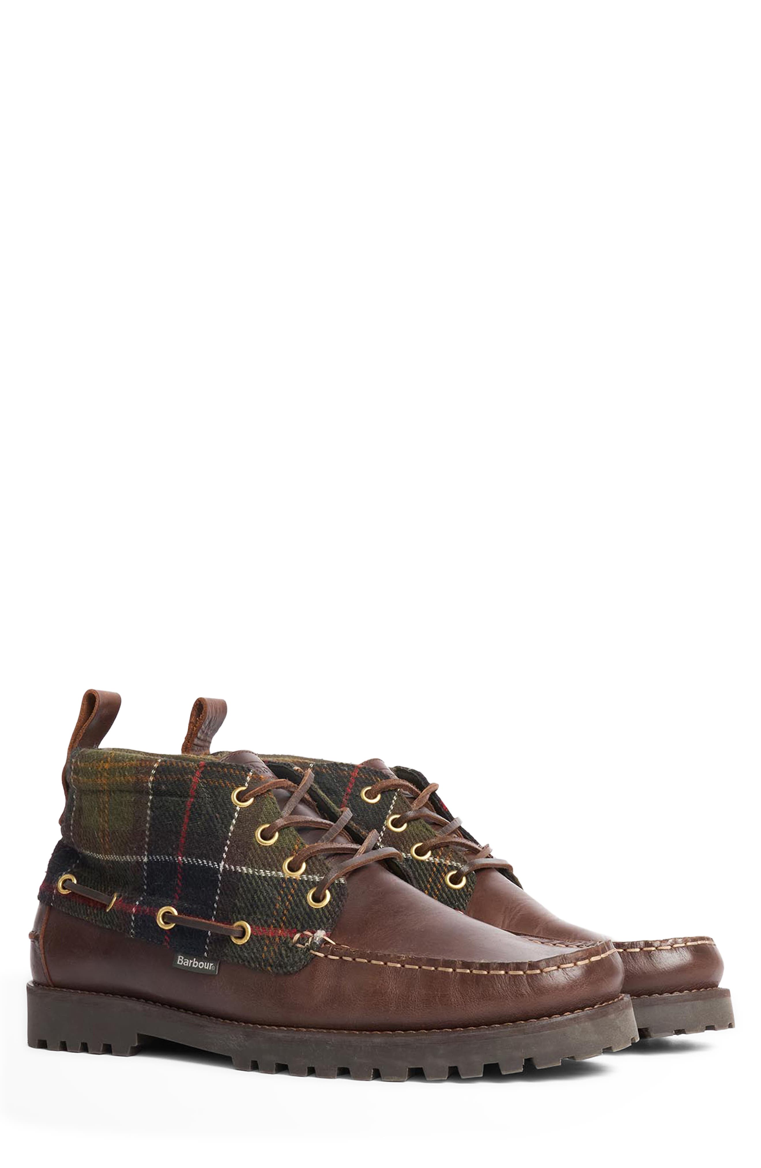 Harle Mid Chukka Boot, Alternate, color, BROWN/ CLASSIC TARTAN