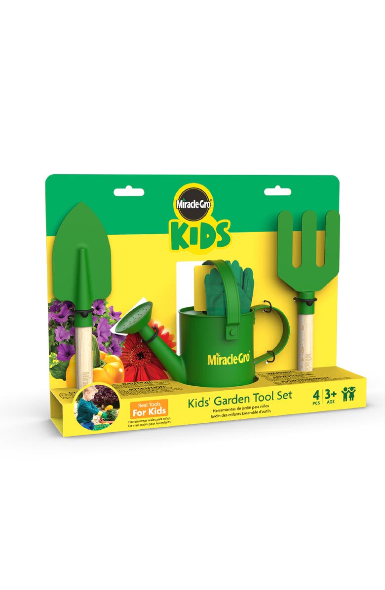 Miracle-Gro Set 4 pcs - garden toolset, Main, color, Dark Green