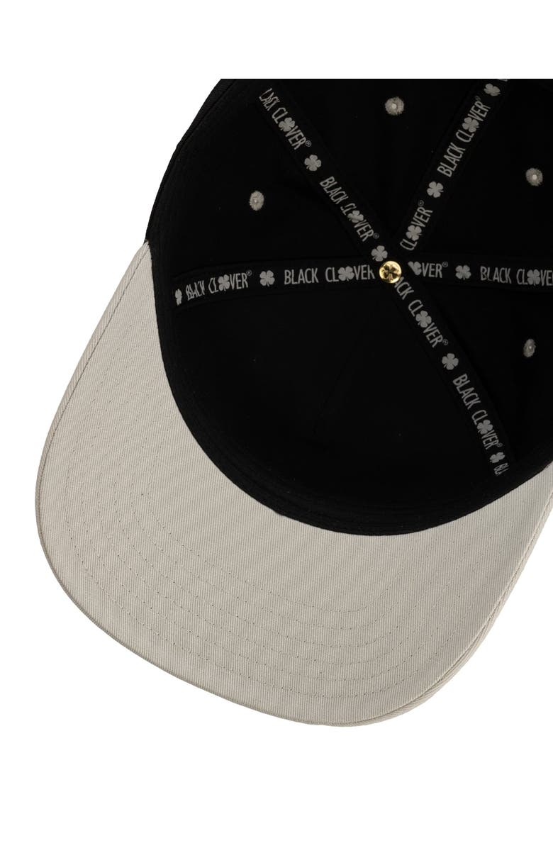 Black Clover Upside Down Luck 3 Hat, Alternate, color, Black