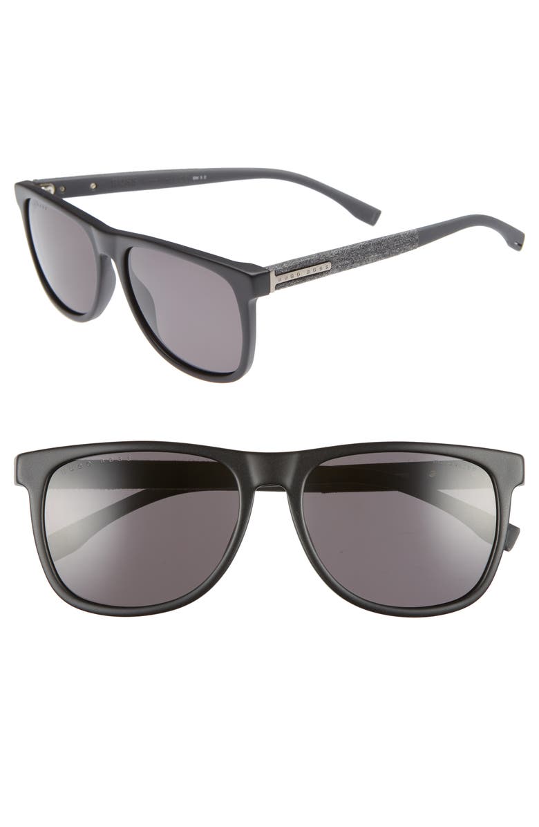 BOSS 56mm Polarized Sunglasses, Main, color, 