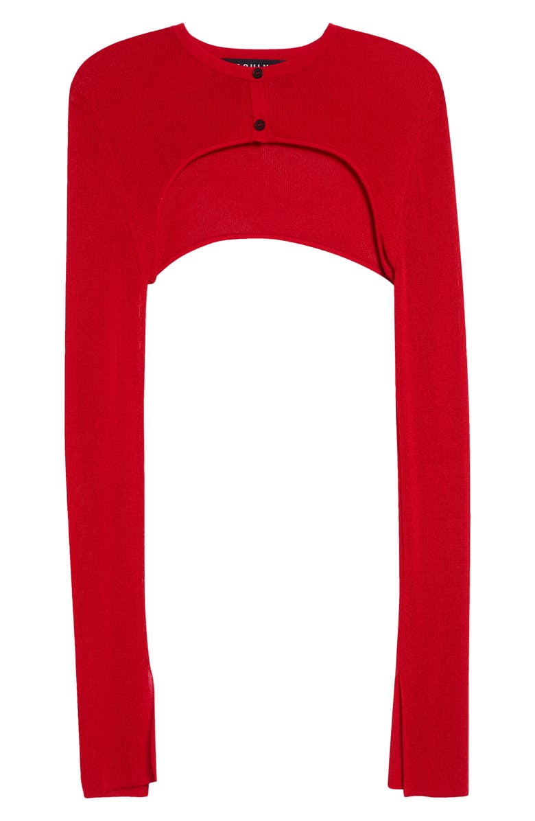 ASHLYN Liliana Micro Shrug, Main, color, Red