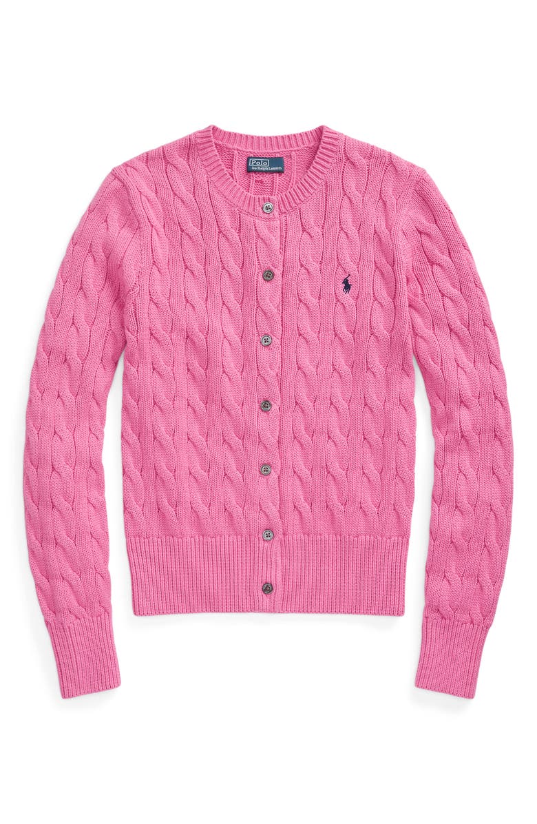 Polo Ralph Lauren Cable Knit Cardigan, Alternate, color, 