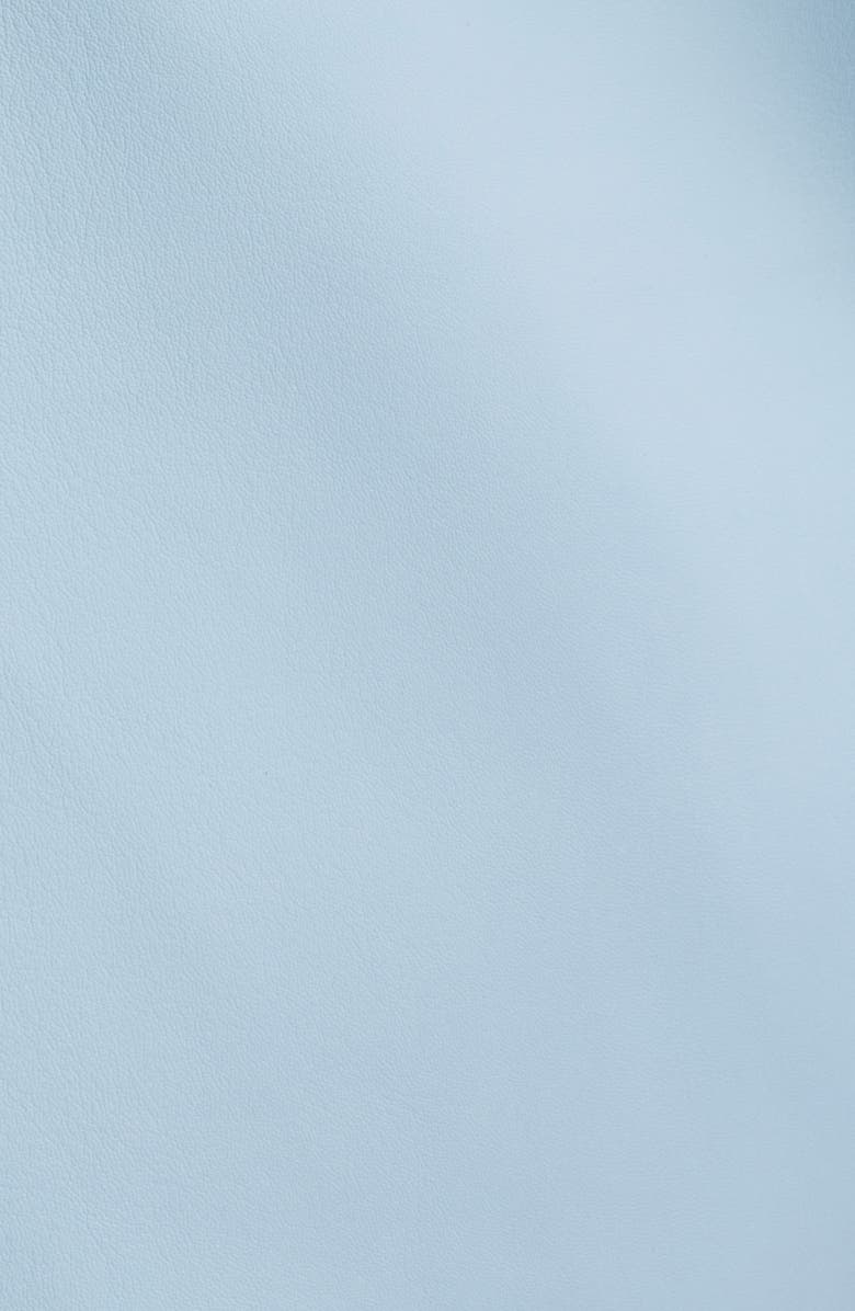 BOSS Sondeli Leather Trench Coat, Alternate, color, Chambray Blue