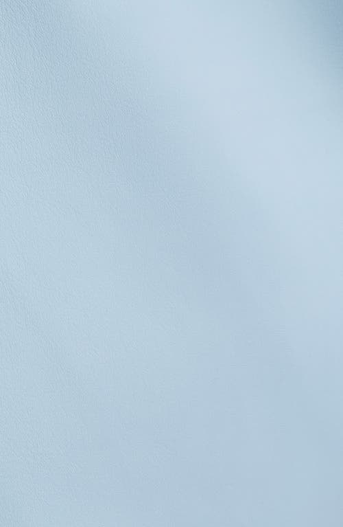 Hugo Boss Boss Sondeli Leather Trench Coat In Chambray Blue