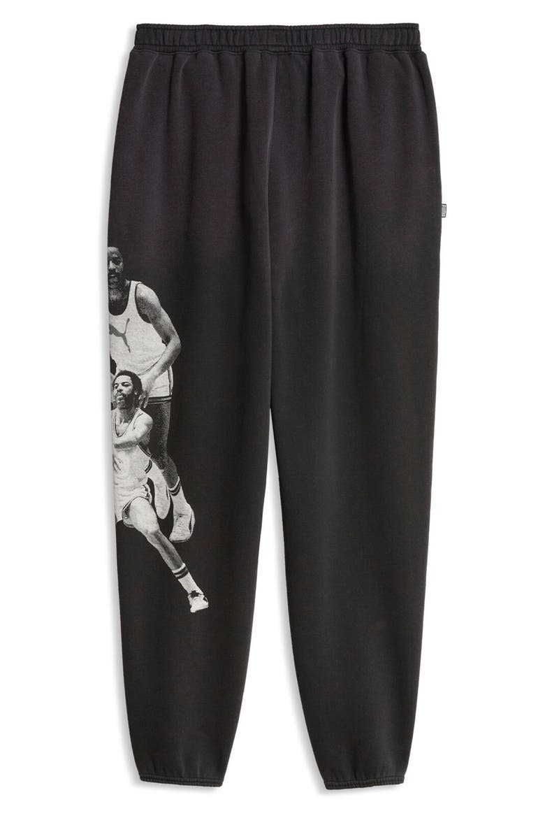 Memory Lane Fleece Sweatpants, Alternate, color, PUMA BLACK