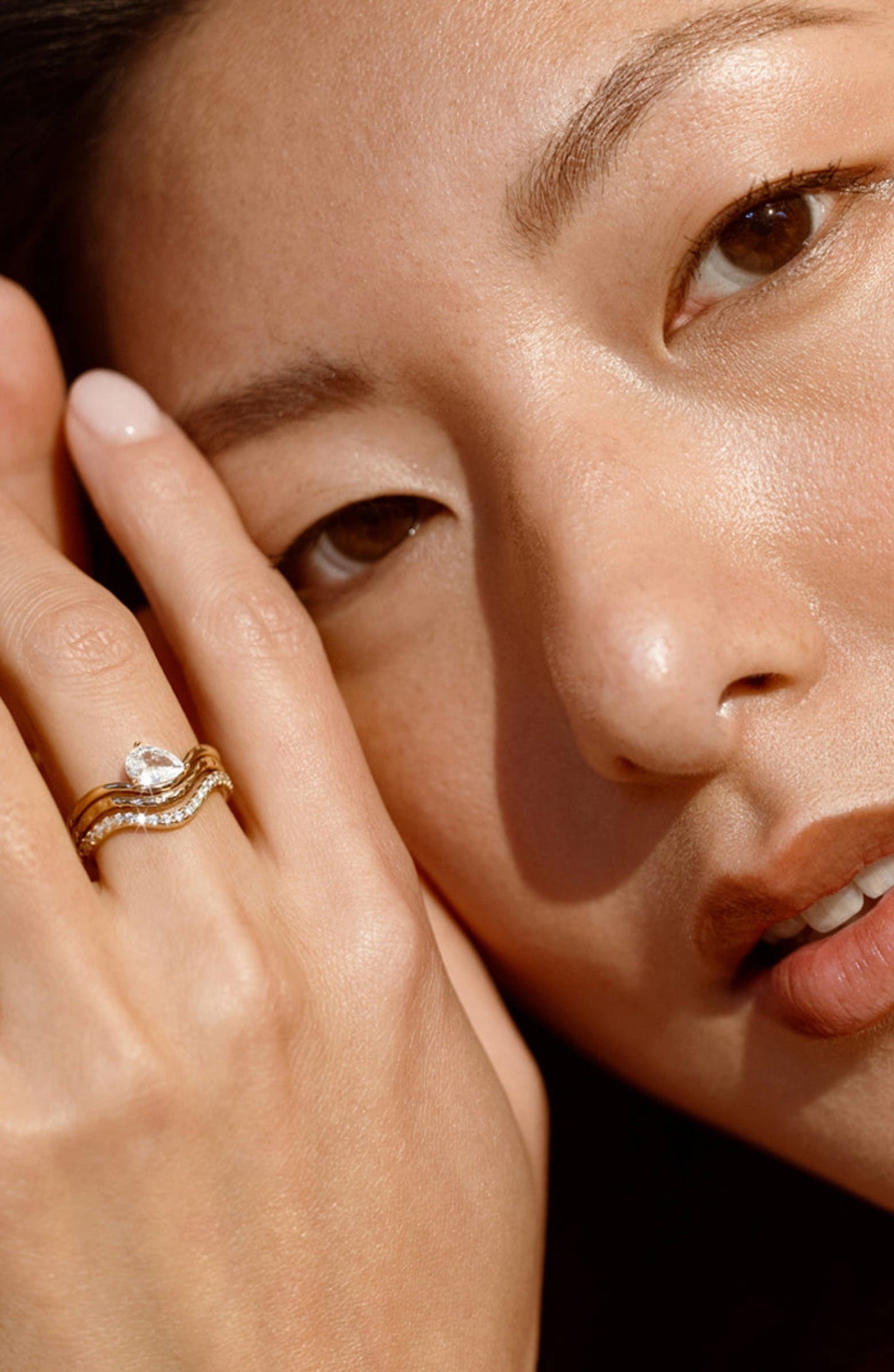 MADE BY MARY Tova Pear Ring Set (Women) | Nordstrom