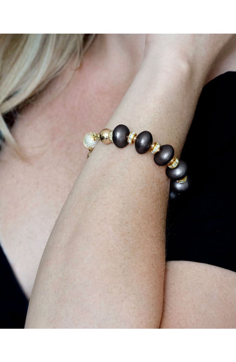 Saulė Label Mika Bracelet, Alternate, color, Black Coral