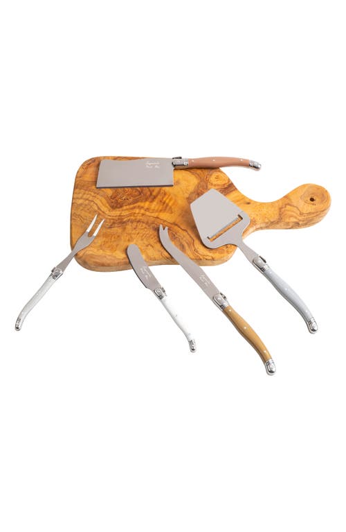 French Home 5-piece Assorted Cheese Knife Set In Gold/silver/bronze