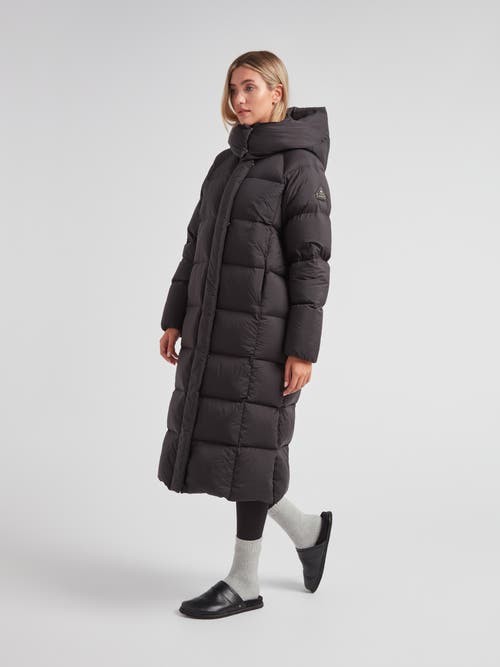Jack1t Cloud Ultra Long Puffer Down Coat In Black