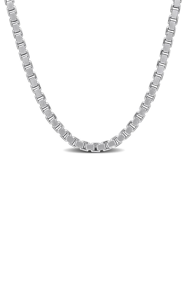 Box Link Chain Necklace, 1.90mm, Main, color, SILVER