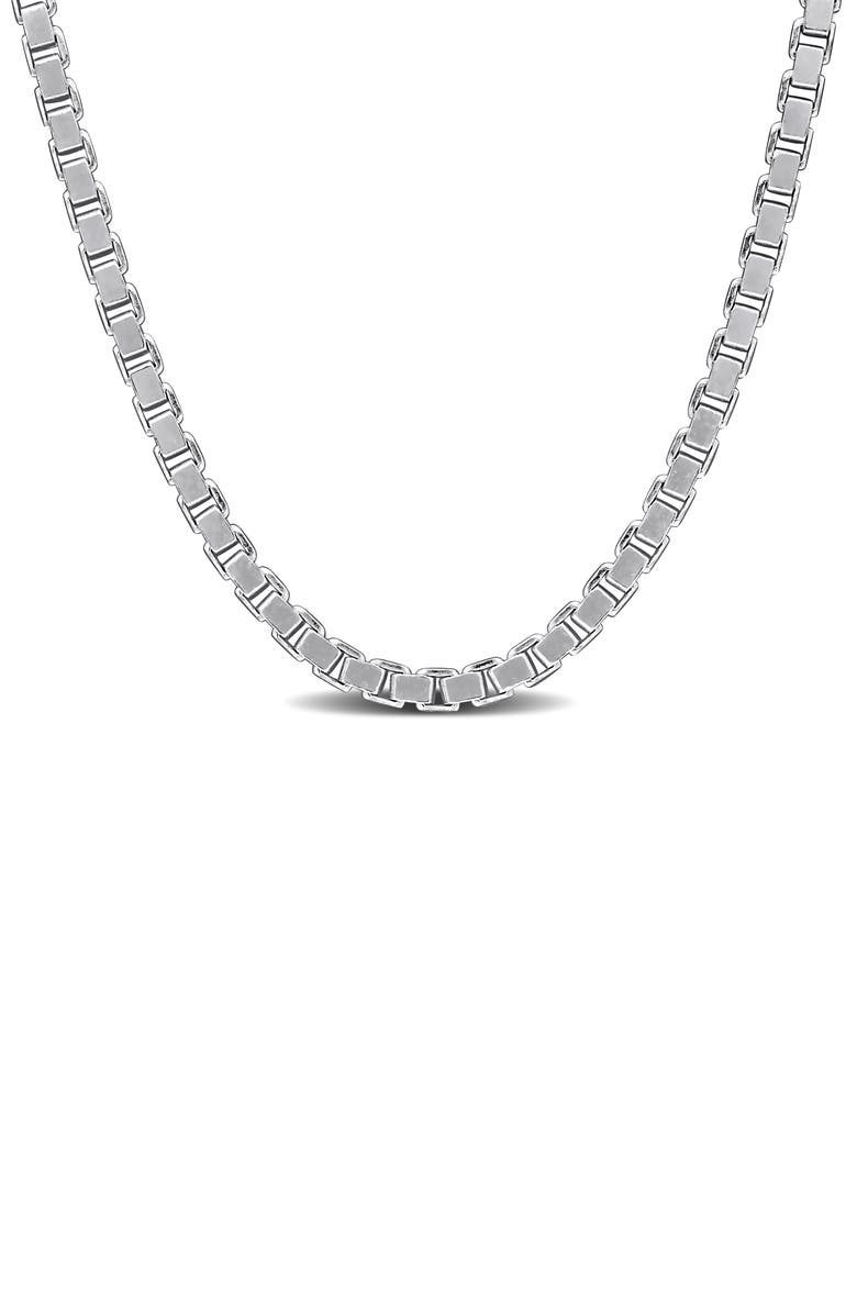 DELMAR Box Link Chain Necklace, 1.90mm, Main, color,