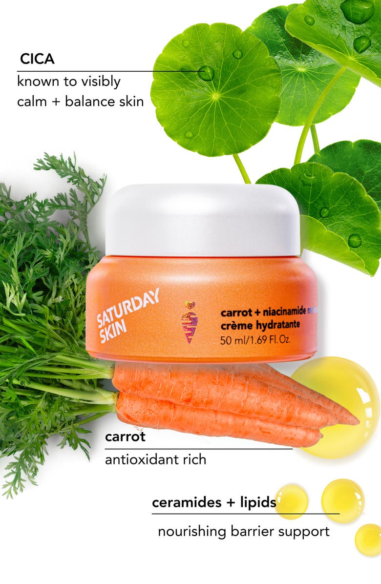 Saturday Skin Carrot + Niacinamide Moisturizing Cream, Alternate, color, 