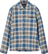 AllSaints Alta Plaid Cotton Flannel Button-Up Shirt