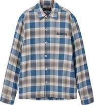 AllSaints Alta Plaid Cotton Flannel Button-Up Shirt