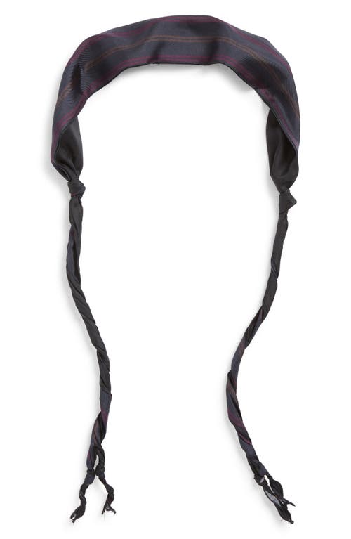 Our Legacy Twisted Silk Tie In Blue