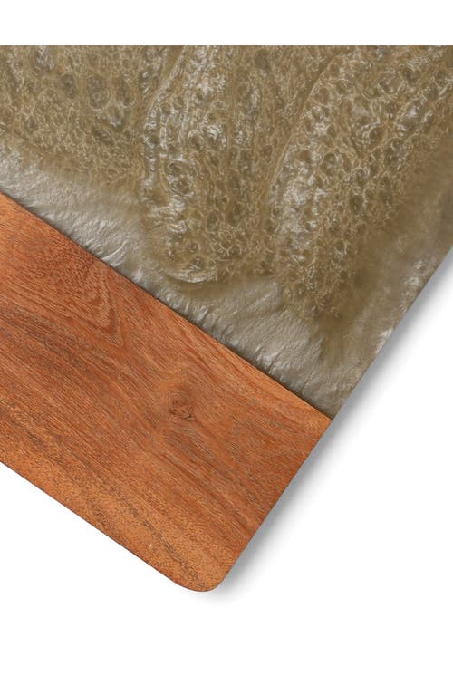 Tiramisu Wood & Resin Cheese Board In Brown